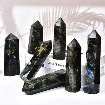 MOGEMT Large Labradorite Crystal – Stunning Home Decor