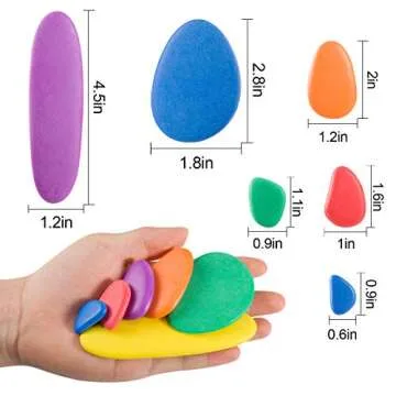 Colorful Wooden Balancing Blocks for Kids' Imaginative Play