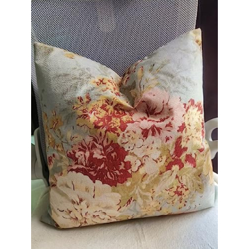 JACKGOLD Decorative Pillow Covers 18x18 Floral Farmhouse