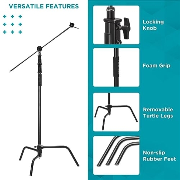 Flashpoint 10.5' C Stand Kit: Robust & Versatile Lighting