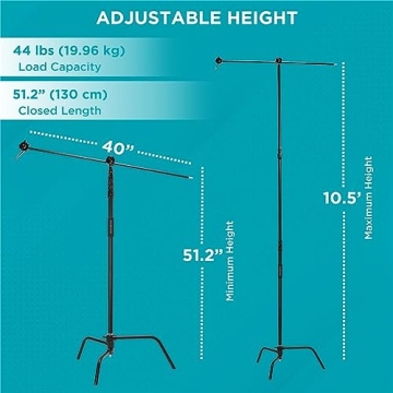 Flashpoint 10.5' C Stand Kit: Robust & Versatile Lighting