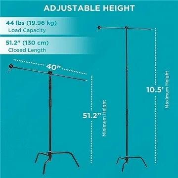 Flashpoint 10.5' C Stand Kit: Robust & Versatile Lighting