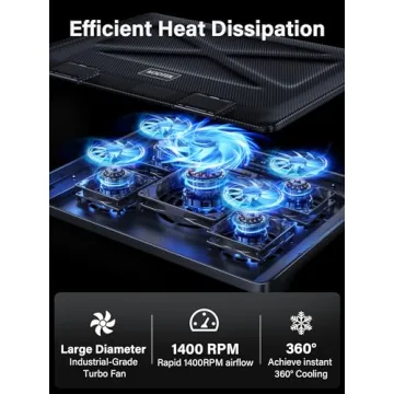 Kootek Adjustable Laptop Cooling Pad with Fans