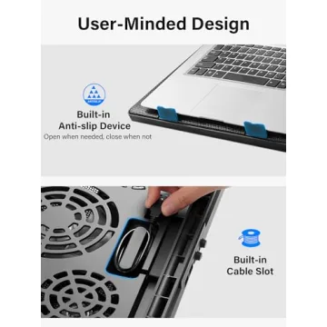 Kootek Adjustable Laptop Cooling Pad with Fans