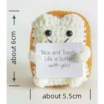 ZZRWish Emotional Support Plush - Handmade Positive Desk Ornament