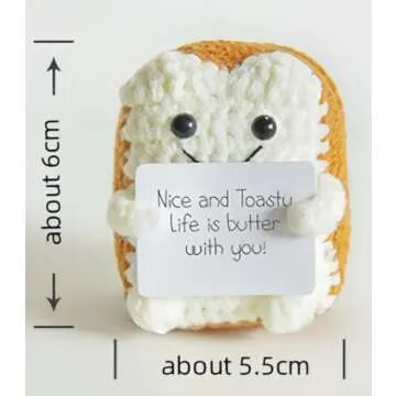 ZZRWish Emotional Support Plush - Handmade Positive Desk Ornament