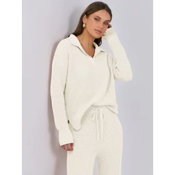 Comfortable Women’s Two Piece Lounge Set - ANRABESS Tracksuit