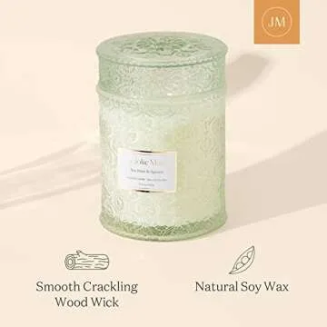 Sea Mint & Spruce Scented Candle Gift for Home Relaxation