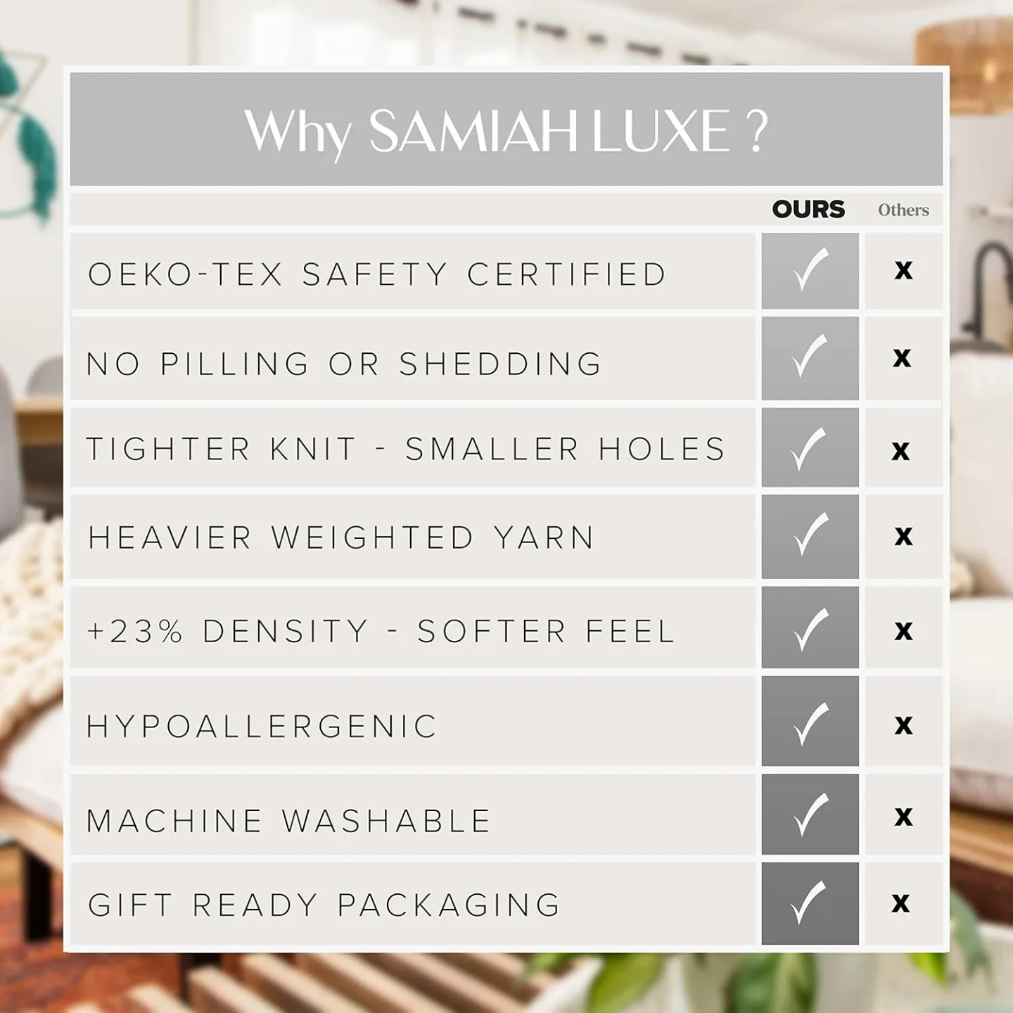 Chunky Knit Blanket - King Size Cozy Throw