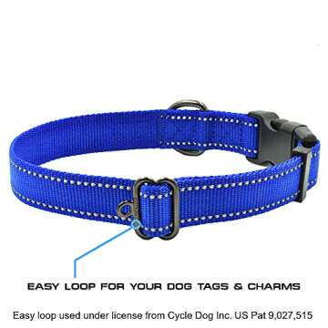 Max and Neo NEO Nylon Buckle Reflective Dog Collar - We Donate a Collar to a Dog Rescue for Every Co...