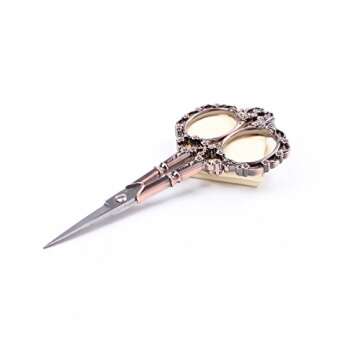 BIHRTC Vintage European Style Scissors for Embroidery, Sewing, Craft, Art Work & Everyday Use