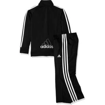 Adidas Boys' Tricot Jacket & Pant Set - Sporty Style