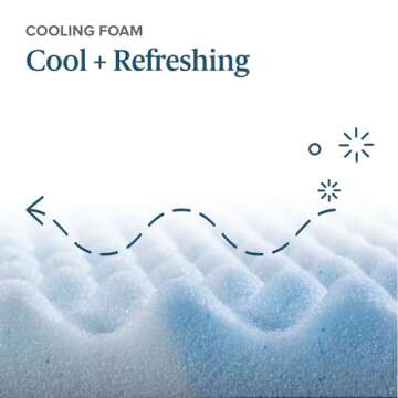 ZINUS 3 Inch Swirl Gel Cooling Memory Foam Mattress Topper, Smaller, More Convenient WonderBox Packaging, Cooling, Airflow Design, CertiPUR-US Certified, Twin