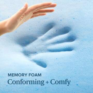 ZINUS 3 Inch Swirl Gel Cooling Memory Foam Mattress Topper, Smaller, More Convenient WonderBox Packaging, Cooling, Airflow Design, CertiPUR-US Certified, Twin