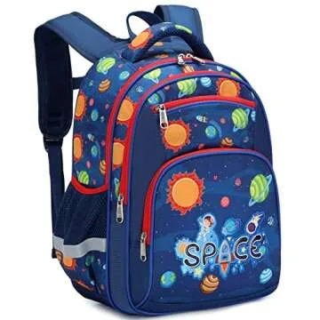 Moonmo Kids School Backpack with Fun Themes for Age 5-10