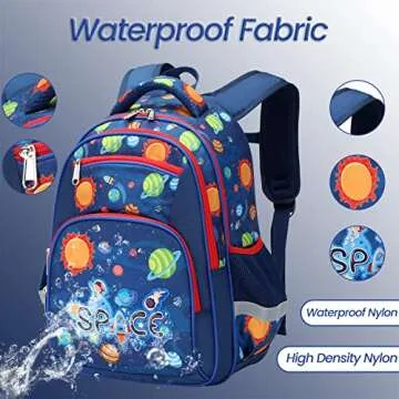 Moonmo Kids School Backpack with Fun Themes for Age 5-10