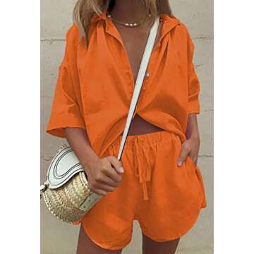 HAPCOPE Women's Stylish 2 Piece Tracksuit Outfit Set