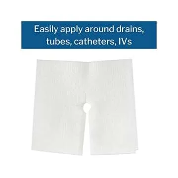 McKesson Split Sponges, 6-Ply Sterile, I.V. and Tracheostomy Dressings, Polyester/Rayon Blend, 4 in x 4 in, 25 Packs of 2, 50 Total