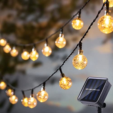 L LAMPOP Waterproof Solar String Lights for Indoor and Outdoor