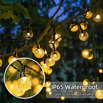 L LAMPOP Waterproof Solar String Lights for Indoor and Outdoor
