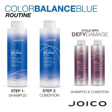 Joico Color Balance Blue Shampoo & Conditioner Set - No More Brass