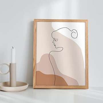 11x14 Picture Frame, Solid Oak Wood 11"x14" Photo Frame, 11 x 14 Frame for Wall, 11 x 14 Picture Frame With Mat for 8x10, Real Tempered Glass, 11 by 14 Wood Frame (Natural Oak Color, 1 Pack)