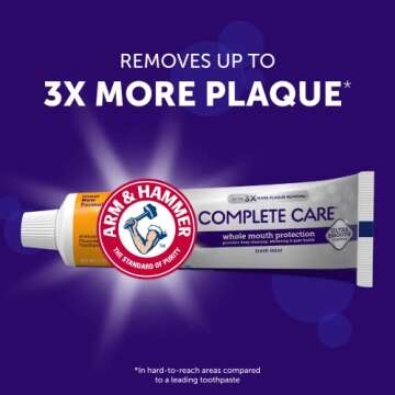 Arm & Hammer Complete Care Toothpaste, Fresh Mint Flavor, Whole Mouth Protection, 6.0oz (4-Pack)