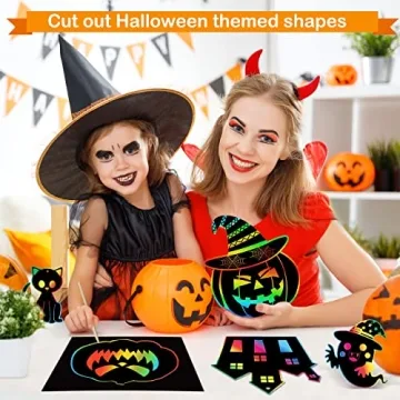 Pigipigi Magic Rainbow Scratch Art Kit for Kids