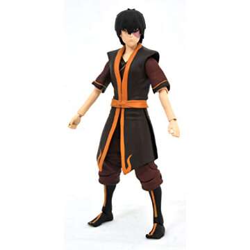 Diamond Select Toys Avatar The Last Airbender: Zuko Deluxe Action Figure, Multicolor