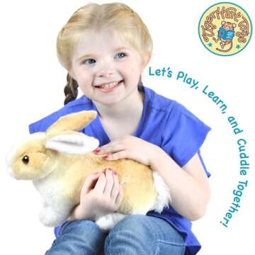 TigerHart Ridley The Rabbit - 11 Inch Realistic Stuffed Animal Plush Bunny