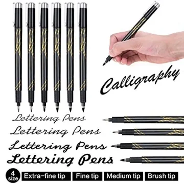 Tebik Calligraphy Pens Set - 22 Pack for Art & Journaling