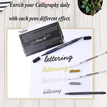 Tebik Calligraphy Pens Set - 22 Pack for Art & Journaling