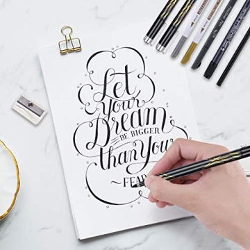 Tebik Calligraphy Pens Set - 22 Pack for Art & Journaling