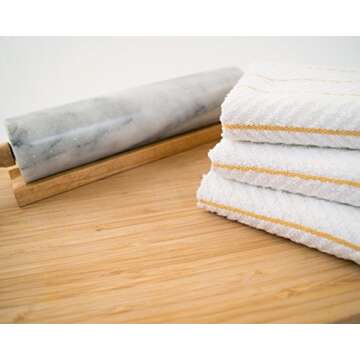 Exquisitely Absorbent Kitchen Towels - 12 Pack Cotton