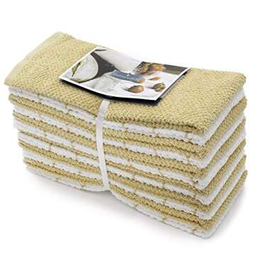 Exquisitely Absorbent Kitchen Towels - 12 Pack Cotton