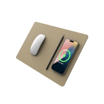 POUT H3 PRO Qi Wireless Charging Mouse Pad - Stylish & Functional Desk Essential