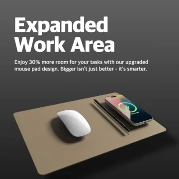 POUT H3 PRO Qi Wireless Charging Mouse Pad for MacBook & iPhone