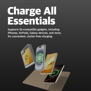 POUT H3 PRO Qi Wireless Charging Mouse Pad for MacBook & iPhone