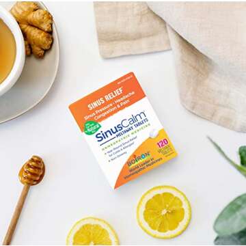 Boiron SinusCalm Tablets for Sinus Pain Relief, Runny Nose, Congestion, Sinus Pressure, Headache - 120 Count