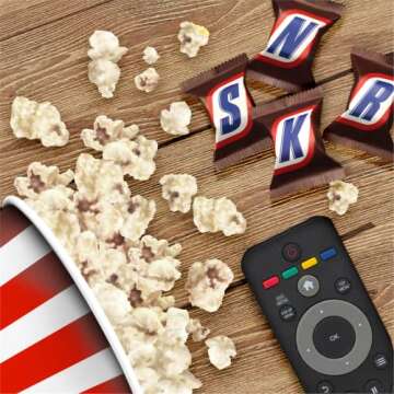 Minis Chocolate Caramel Candy Bars - Individually Wrapped Candy - with Roasted Peanuts, Nougat, Caramel, and Milk Chocolate – Bulk Candy (2 Pound)