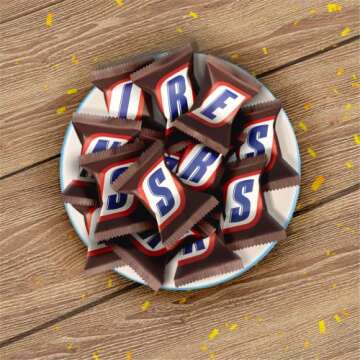 Minis Chocolate Caramel Candy Bars - Individually Wrapped Candy - with Roasted Peanuts, Nougat, Caramel, and Milk Chocolate – Bulk Candy (2 Pound)