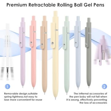 Quick-Drying Gel Pens Smooth Writing Vibrant Colors