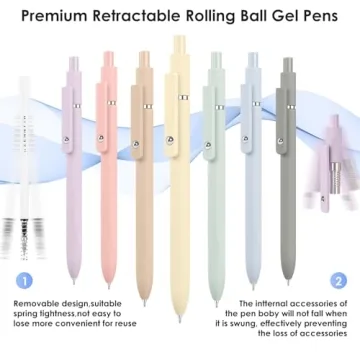 Quick-Drying Gel Pens Smooth Writing Vibrant Colors