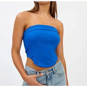Chic MISSACTIVER Strapless Tube Top for Stylish Women