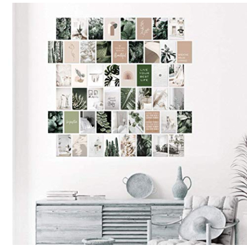 Botanical Wall Collage Kit for Teen Room Decor - Aesthetic