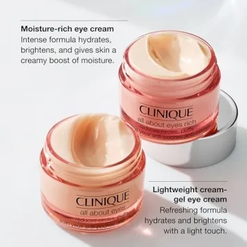 Clinique All About Eyes Cream Hydrates Depuffs Brightens