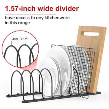 JAQ Pot Lids Holder - Organize Pots and Pans Stylishly