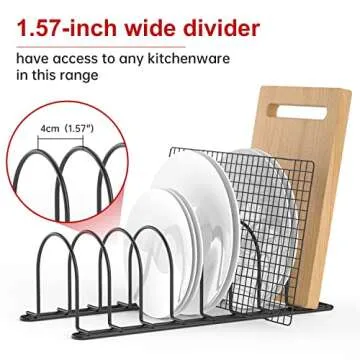 JAQ Pot Lids Holder - Organize Pots and Pans Stylishly