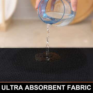 Homaxy Cotton Dish Cloths 8 Pack - Super Soft & Absorbent