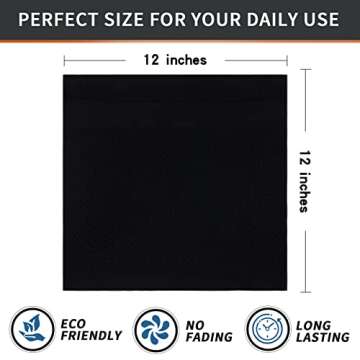 Homaxy Cotton Dish Cloths 8 Pack - Super Soft & Absorbent